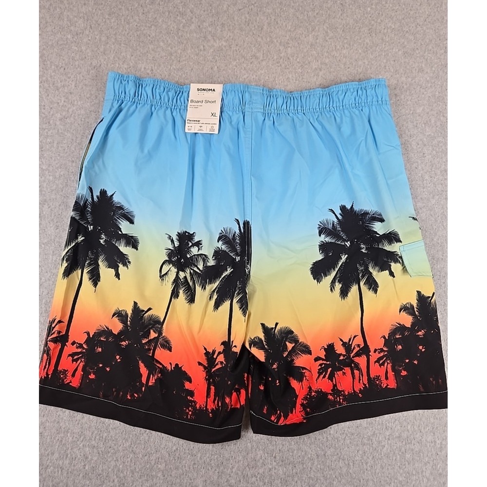Sonoma Board Shorts Mens Size XL Lined 7" Inseam Swimming Trunks Short NEW - Picture 5 of 9
